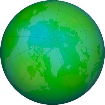 Arctic ozone map for 2004-08